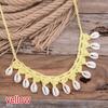 Bohemian Shells Necklaces for Women Handmade Woven Rope Chain Choker Necklace Summer Beach Beaded Necklaces Jewelry