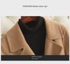 Women's Double-Faced Cashmere Coat: Mid-Length, Over-Knee, Slim Fit, Straight Shoulder, 2024 Autumn/Winter New Style.
