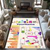 Numberblocks Customize Your Name Floor Rug Office Rug Suitable for Dormitory Outdoor Game Room Study Room Anti-slip Rug Anime Office Decor