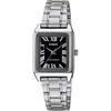 Standard Analog Women's Watch LTP-V007D-1B Black Silver Metal Band