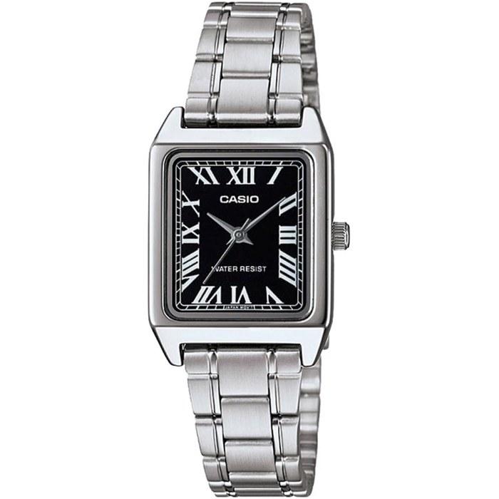 [Casio] Standard Analog Women s Watch LTP-V007D-1B Black Silver Metal Band