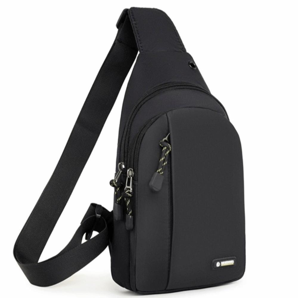 Waterproof Men Chest Bag Large Capacity Running Phone Bag Solid Color Chest Pack Running Cycling