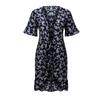Women's Ladies Floral Print Short Sleeve V-neck Bandage  Dress