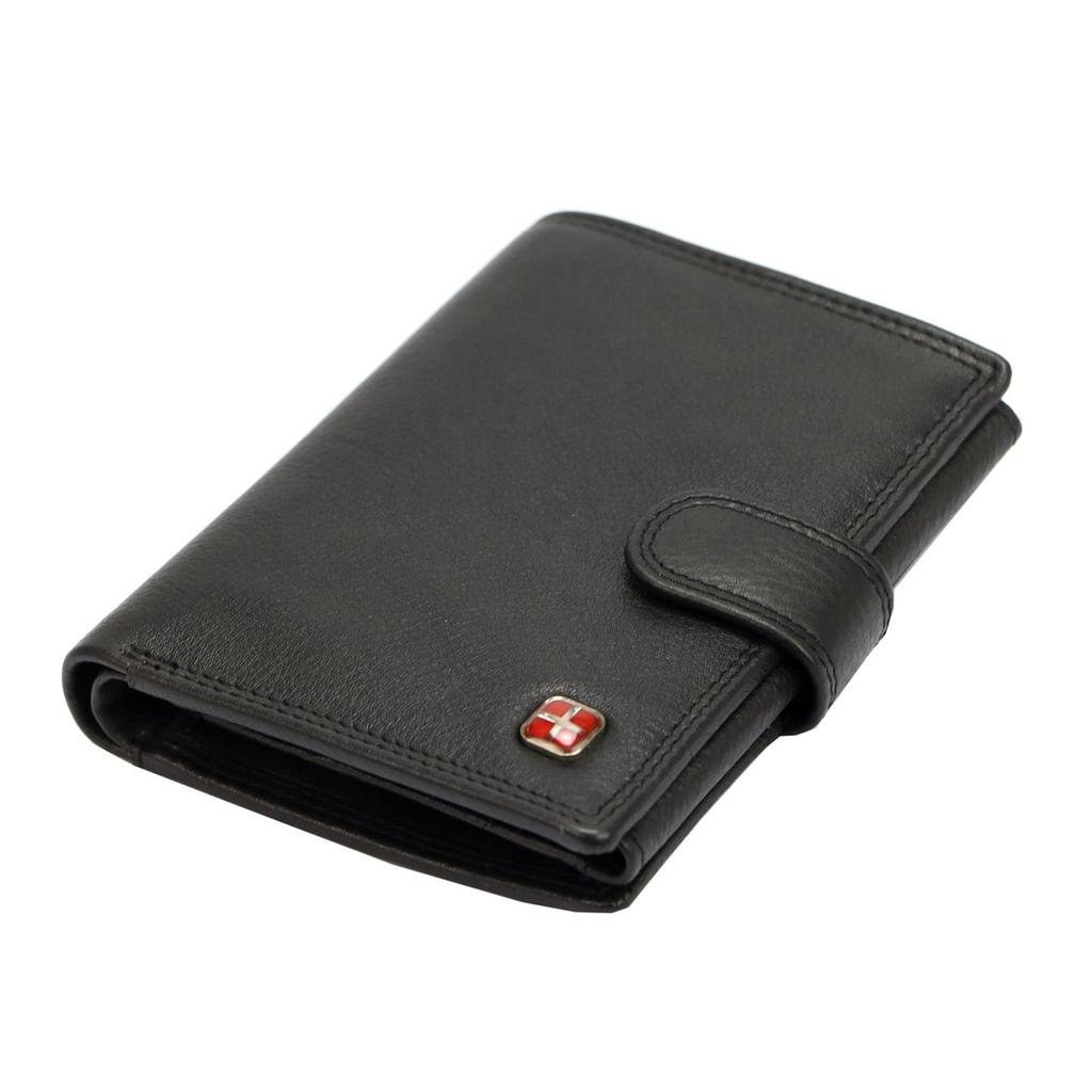 Pojemny Skórzany Męski Portfel Albatross Z RFID