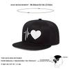 Unisex Heart Electrocardiogram Embroidery Hip-Hop Hats Spring Autumn Outdoor Adjustable Casual Baseball Caps Sunscreen Hat Cap