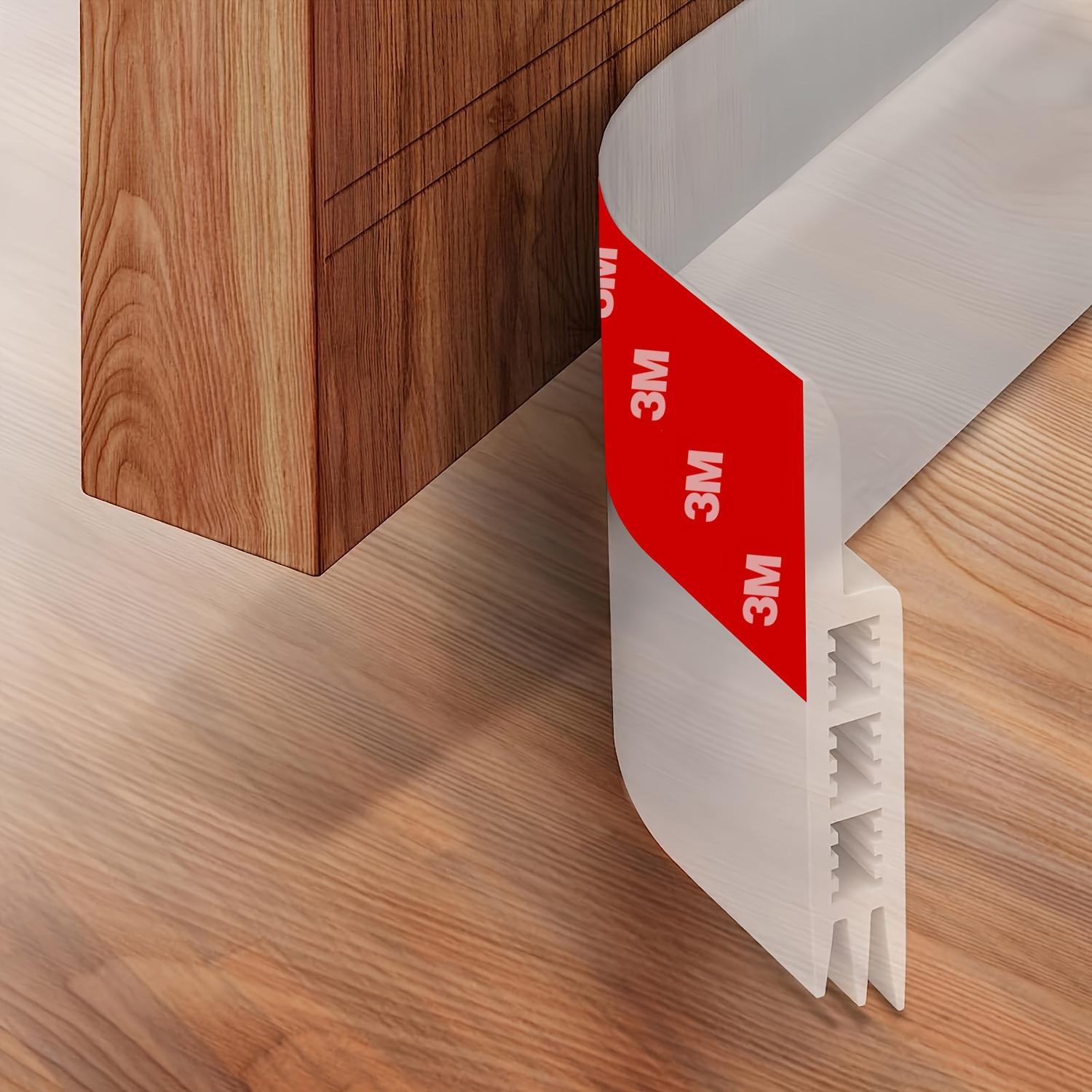 Verstelbare Deur Stormstrips - Weerbestendige Siliconen Afdichting voor Binnen- en Buitendeuren, Eenvoudig te Installeren Geluidswerende Barrière transparant