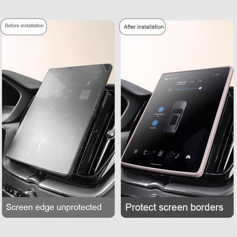 2026 Pro Volvo XC60 XC90 S90 chránič obrazovky navigační rámeček protinárazový silikonový proužek příslušenství