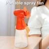 Handheld Water Misting Fan Bottle Spray Fan Battery Operated Water Mist Spray Personal Manual Fan Travel Garden Watering Sprayer