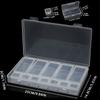 Bead Organizer Box Small Clear Plastic Bead Rhinestone Storage Containers with Hinged Lid for Storage Small Items Crafts Jewelry