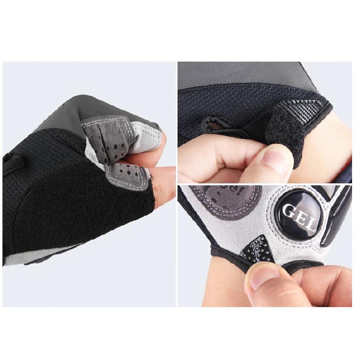 Guantes de Ciclismo Giyo sin Dedos Guantes de Medio Dedo para Bicicleta Tejido de Lycra Guantes Cortos Accesorios para Exteriores para Bicicleta de Montaña Bicicleta de Carretera