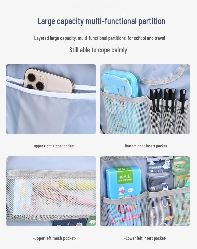 Starry Sky Elementary Backpack: Decompression, Spine Protection, Large Capacity for Boys Grades 1-3 & 5-6