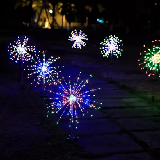 Waterproof Solar Dandelion Garden Lamp – Outdoor Lawn, Courtyard & Festival Decoration Firework Light
