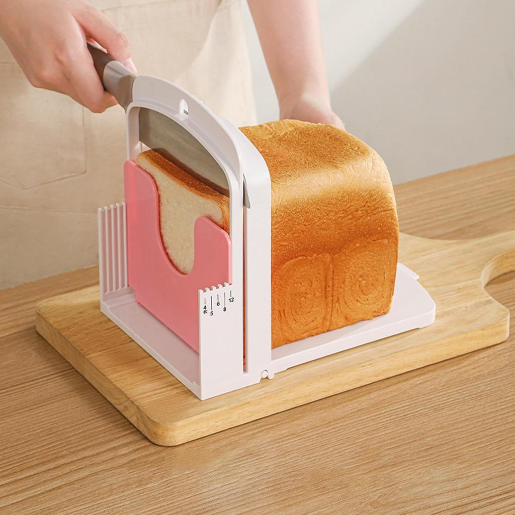 Bread Slicer Toast Cutting Guide Loaf Cutter Mold Adjustable Slice Maker Baking Bread Cutting Tool
