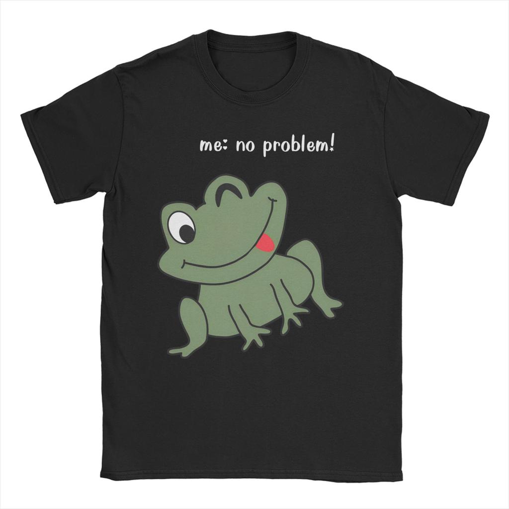 Moi Pas de Problème Narrateur Mais C'était Tout Problème Meme T-shirt pour Hommes Femmes Grenouille Coton T-shirts Col Rond T-shirt 4XL 5XL Hauts