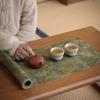 Tea Mat Cloud Yarn Brocade Retro Double Sided Waterproof Table Mat New Chinese Zen Style Tea Table Pad Household Tea Ceremony