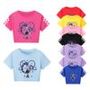 5592 Kids Girls Lily Lovebraids Print Cartoon Short T-Shirt