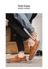 Men's Hand-stitched Leather Slip-on Shoes: Casual, Large Size, Soft Sole for Driving & Outdoor