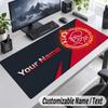 Custom Name Text Mouse Pad Ajax Amsterdam Personalized Desk Pad For Work And Gaming