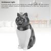 Cute Night Light Small Cat Figurine Ambiance Decoration Lamp for Bedroom Bedside Living Room Camping Tent