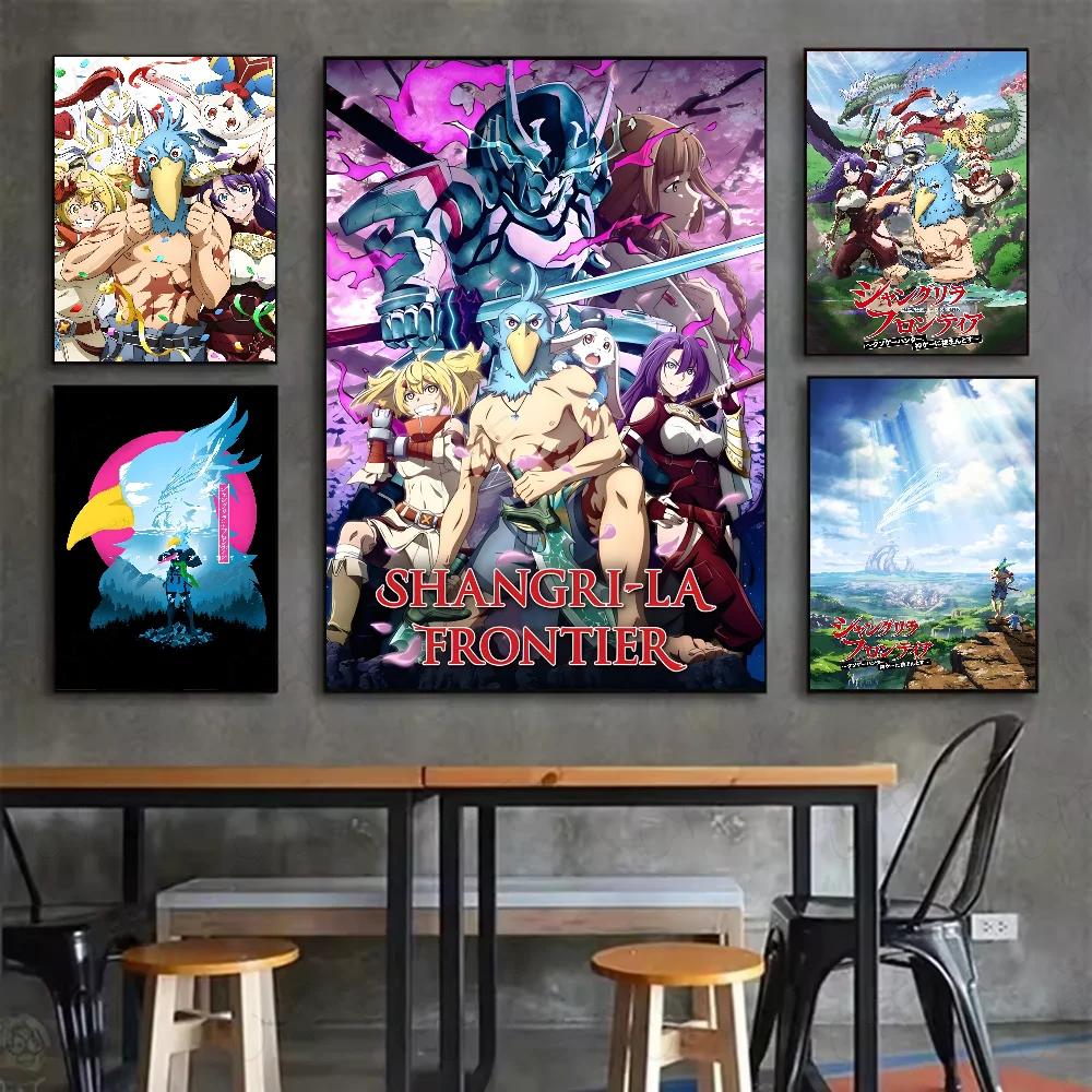 Anime Shangri La Frontier Poster HD Art Sticky Wall Waterproof Home Living Room Bedroom Bar Aesthetic Decoration