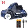 Super Brigh LED Induction Headlamp USB Rechargeable Headlight Aluminium Alloy Outdoor Waterproof Head Lamp High Lumen Head Torch
