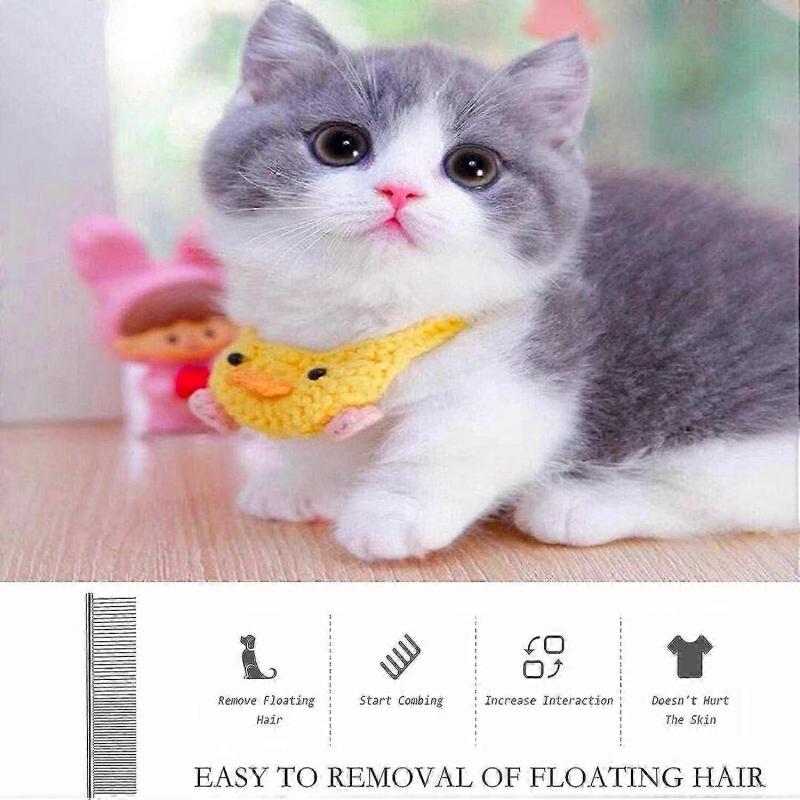 LINJOU Pet Comb for Dog Cat, Stainless Steel Dog Grooming Comb