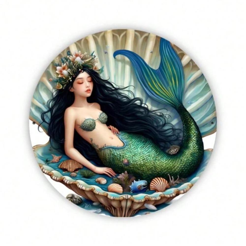 Enchanting Seashells Underwater Metal Wall Art Decor Flat 2D