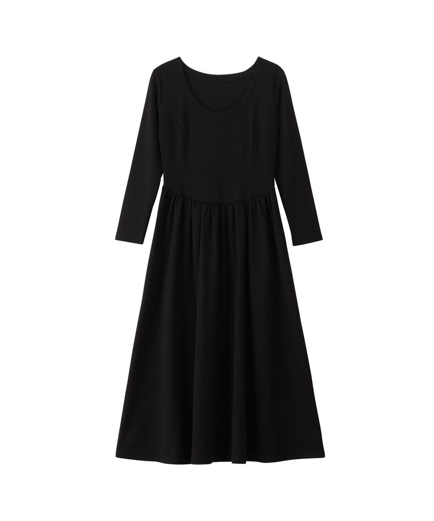 SALON DE YOHN Basic Ballet Core Dress_ Black