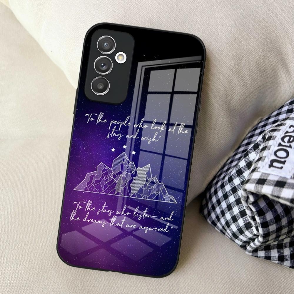 Acotar A Court of Mist and Fury Phone Case for Samsung S24 Ultra S23 S22 S20 Fe S21 Plus Galaxy A54 A34 A24 A53 Glass Cover
