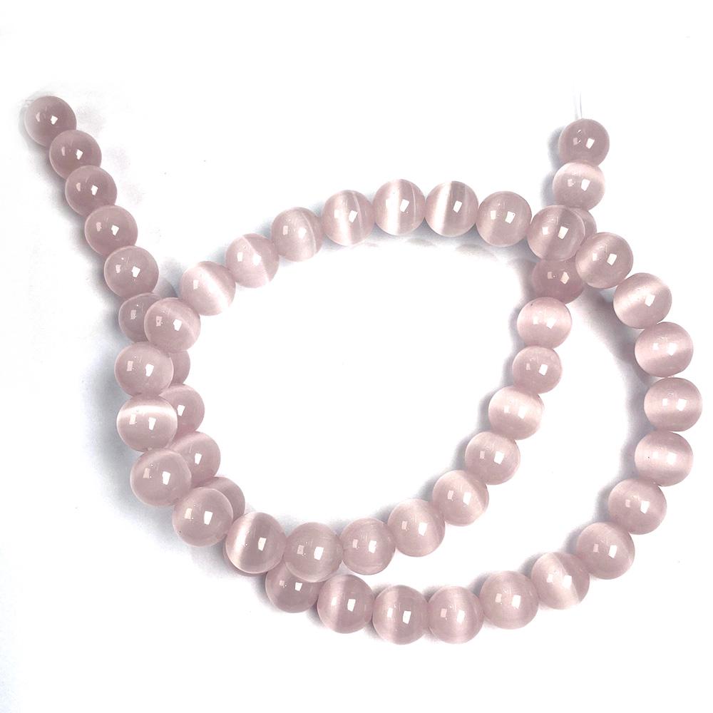 

Натуральный радужный камень «кошачий глаз», свободные бусины, подвески из драгоценных камней для DIY, ожерелье, браслет, серьги, шитье, изготовление ювелирных аксессуаров 8mm