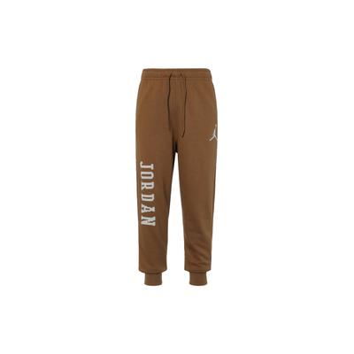 Holiday Logo Letter Print Fleece Joggers Men Bottoms Light-Brown FD7468-281