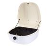 Motorcycle Top Case with Combination Lock ABS Waterproofing Tail Box Carrier Case for Electric Bike Scooter White