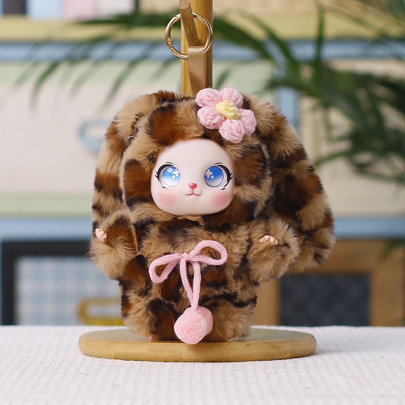 Cute Bunny Plush Keychain With Colorful Design For Kids And Teens
