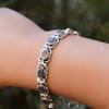 Natural Labradorite Bracelet: Sterling Silver Tennis Jewelry