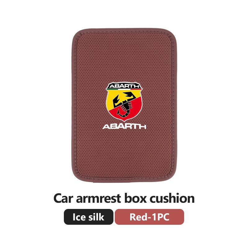 Ice Silk Car Armrest Box Pad Auto Wear-Resistance Arm Rest Mat For Abarth FIAT 500 Ducato Stilo Palio UNO Astra Bravo Tipo