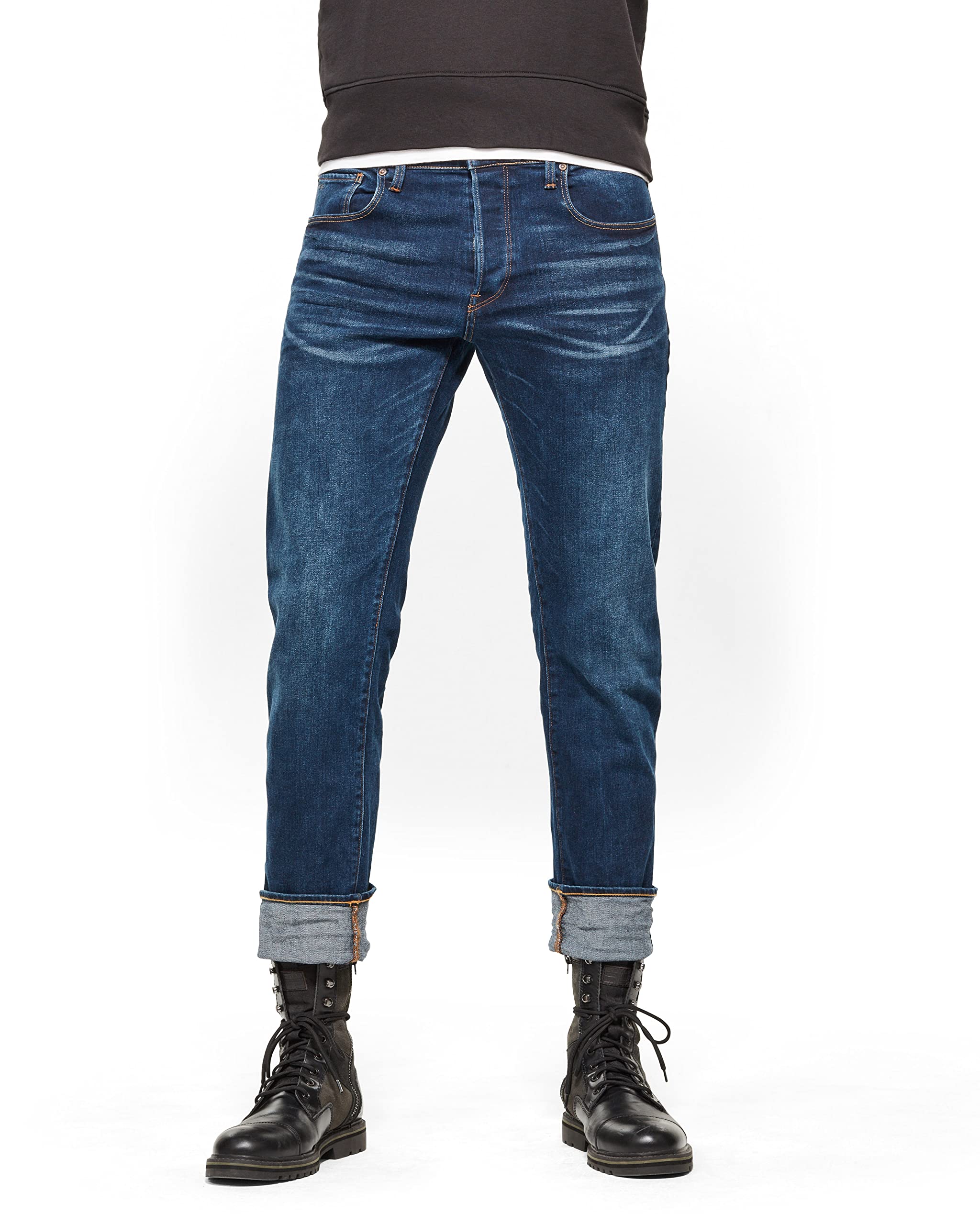 G-Star RAW Heren Jeans Marine 3301 Straight 51002-C622-89 W32/L32