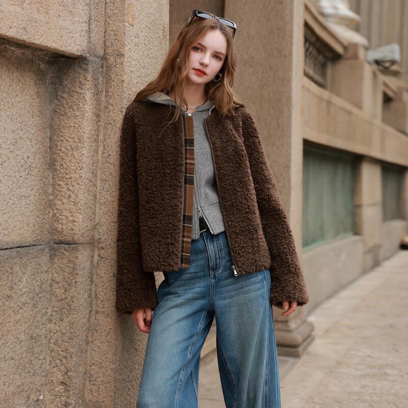 Sancai 2025 Winter Women's Casual Faux Fur Short Coat