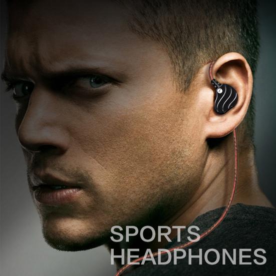 QKZ KD4 Wired HiFi Dual Units In-Ear Bass Earphones Running Sports Headphone