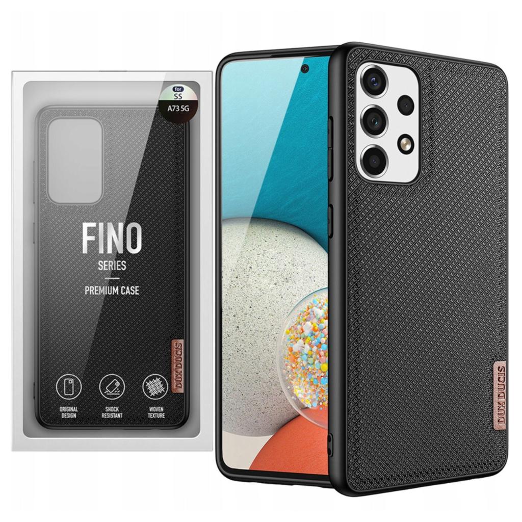 Dux Ducis Fino Etui Pokrowiec Pokryty Nylonowym Materiałem Samsung Galaxy A73 Czarny