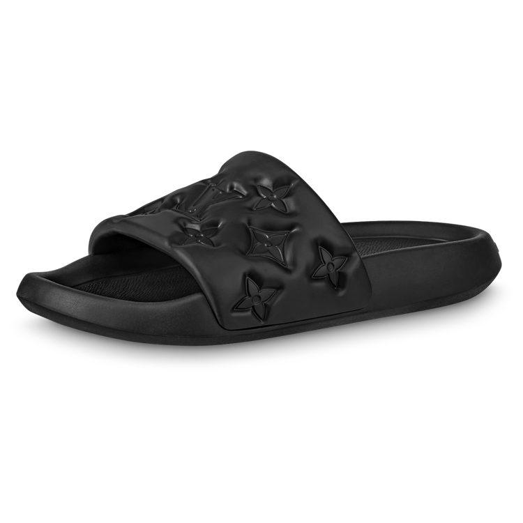 Louis Vuitton Waterfront Slide Slippers Men's Black 1A9FKM