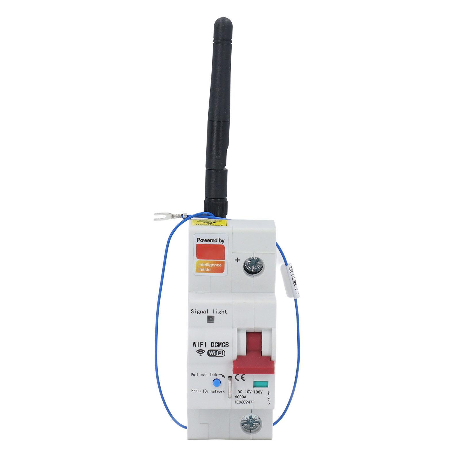 

Розумний WiFi автоматичний вимикач із додатком, пульт дистанційного керування, підтримка голосового керування, розумний вимикач постійного струму з безпекою