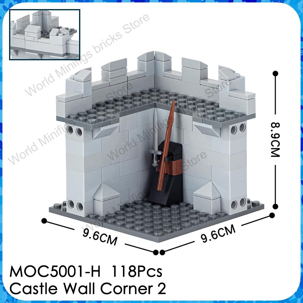 MOOXI MOC Medieval Military Castle Bricks Gate Wall Catapult Ship Building Blocks Set Assembly Toys For Children Adults DIY Gift