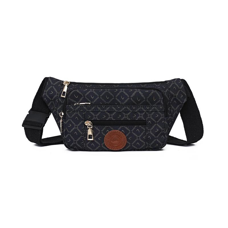 Modische Hüfttasche, Reißverschluss, geeignet für Outdoor-Aktivitäten, Crossbody-Sporttasche, lässige Umhängetasche, mehrschichtig c