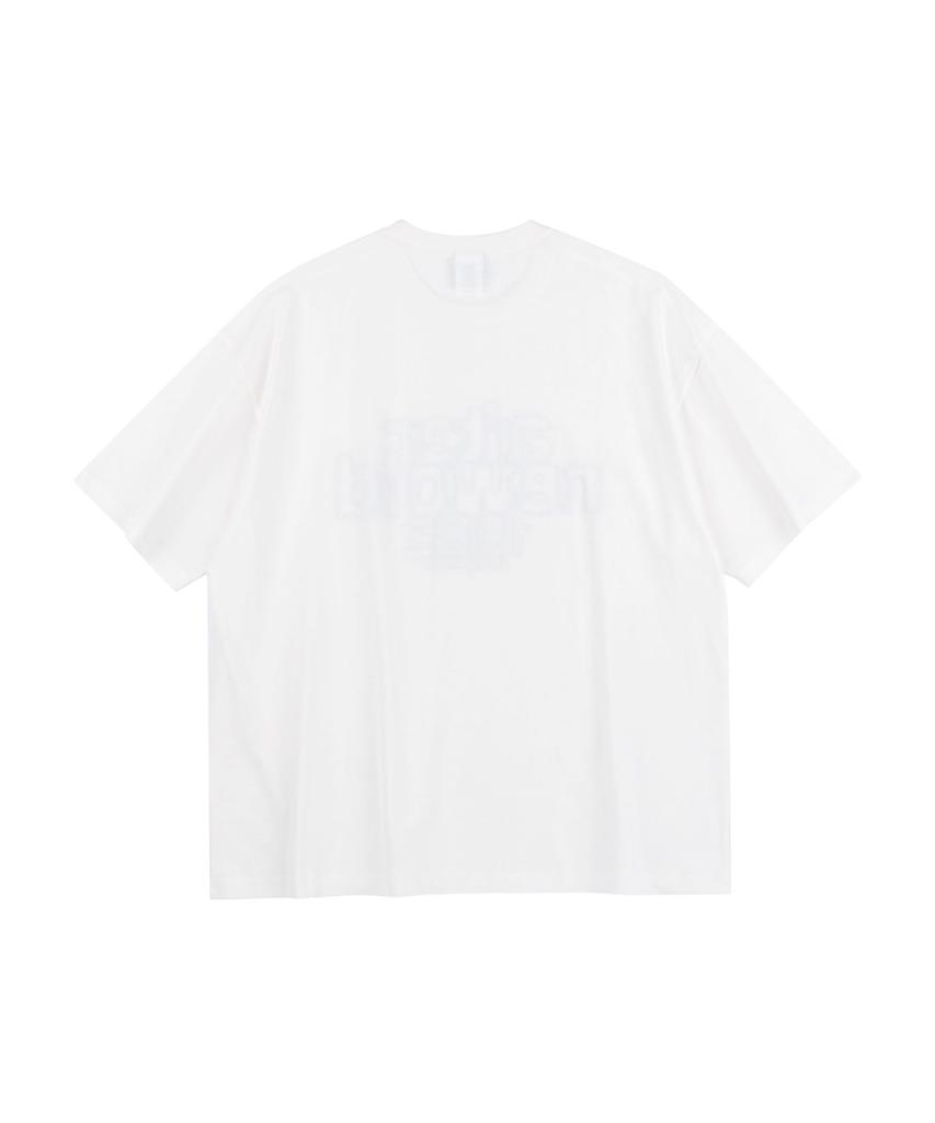 ALTER STUDIO Volume Line Print T-Shirt_White