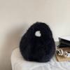 Women's Plush Handbag Solid Color Shoulder Bag