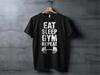 Motivierendes Fitnessstudio-T-Shirt
