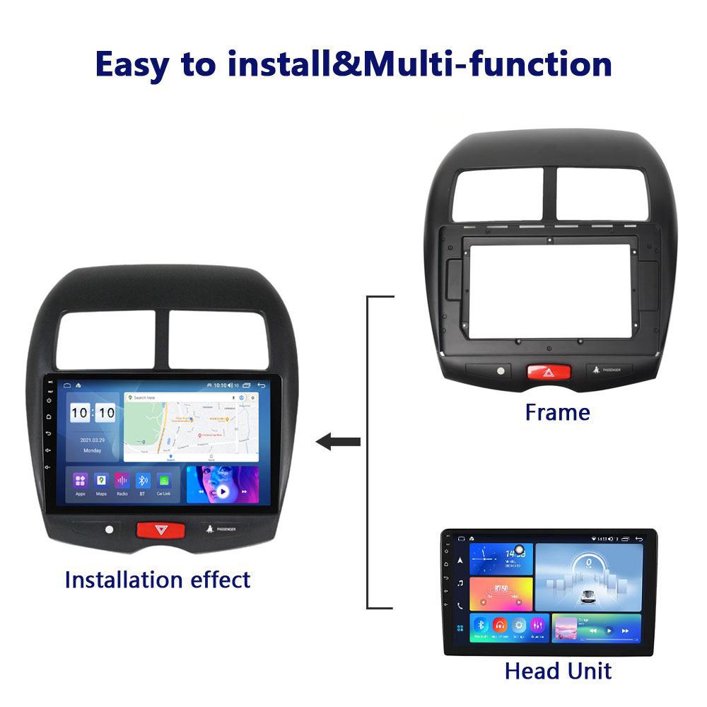Fit for Mitsubishi ASX 2013-2018 Car Android Frame Fascia 10INCH Navigation Frame