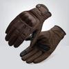 Motorcycle rider retro fall-proof autumn/winter genuine leather road bike riding gloves