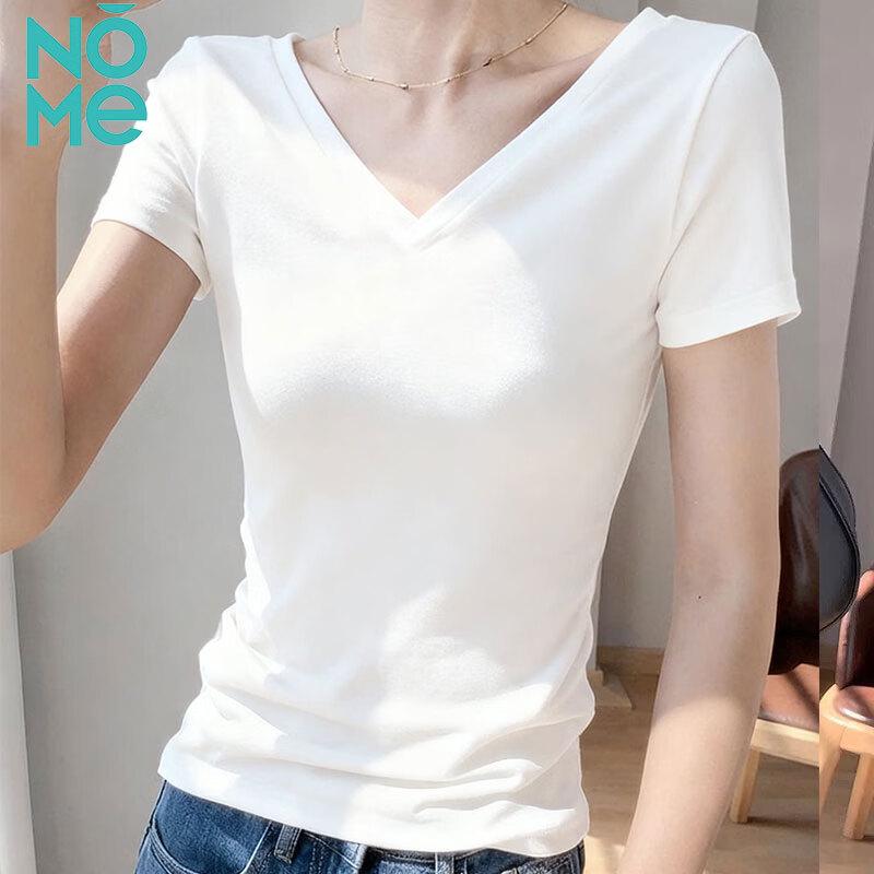 Women s Double V-Neck Backless Slim-Fit Top L