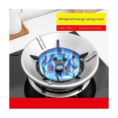 Home Gas Stove Fire Wind Proof Energy Saver Cover Wind Shield Bracket Disk Fire Reflection Windproof Stand Kitchen Cooker Cover